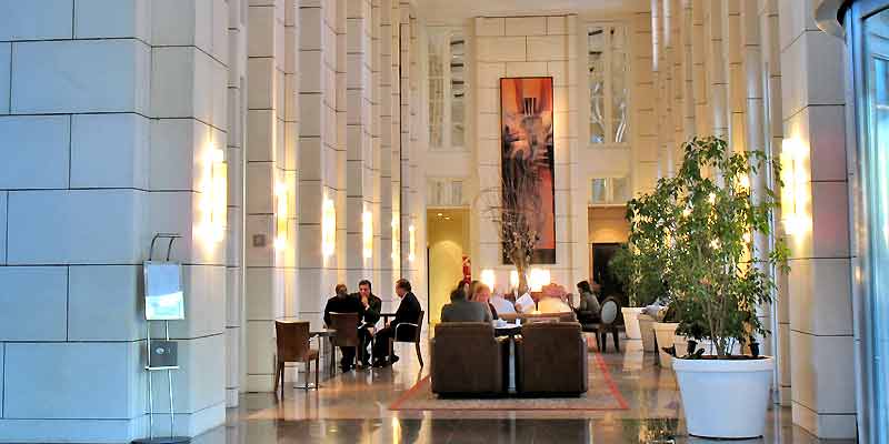 Park Hyatt Mendoza rooftop bar with Andes views